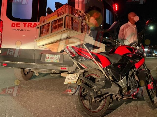 motociclista avenida Benito Juárez