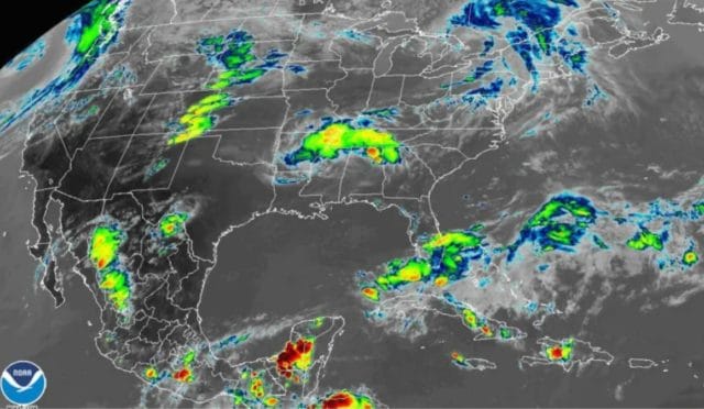 onda tropical península de Yucatán 1