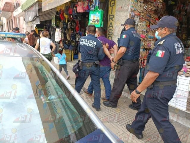 Hombre fue detenido con droga en el centro de Mérida (1)