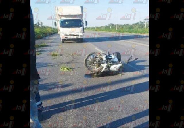 accidente Mérida-Progreso moto (1)