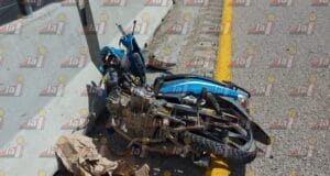 Choque a motocicleta en Hecelchakán