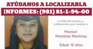 Piden ayuda para localizar a Marisol