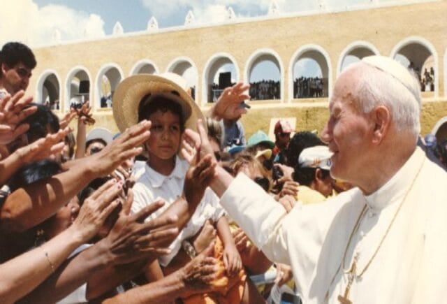 Papa Juan Pablo II en Yucatán
