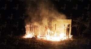 Incendio consume por completo casa de huano en Nacuché, Espita
