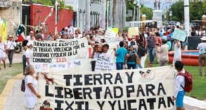 Marcha en Mérida por la defensa de los territorios de Ixil