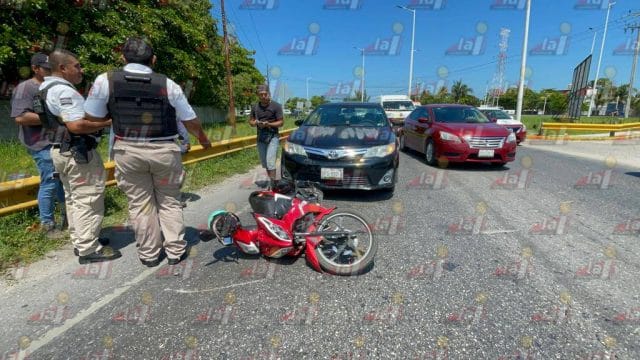 joven motociclista atropellada glorieta del chechen