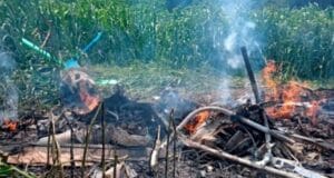 Se desploma helicóptero en Tuxpan, Jalisco