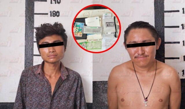 Dos detenidos por el robo de documentos en Tizimín
