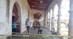 El convento de Izamal en deterioro