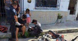 Luego de dejar lesionado a un motociclista, huye, en Progreso