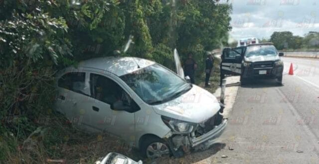 Tras salirse de la vía de la Mocochá-Mérida mujer resulta lesionada Tras salirse de la vía de la Mocochá-Mérida mujer resulta lesionada