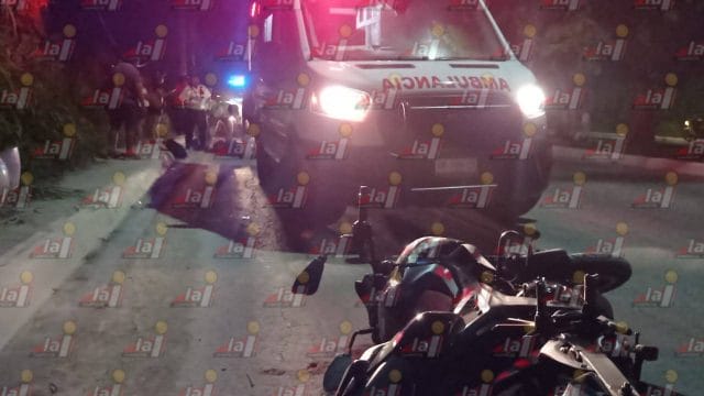 motociclista derrapa hospital avenida Héroe de Nacozari