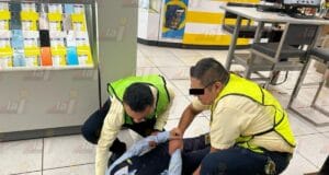¡Se cayó por el susto! Lesionada tras simulacro en Oxkutzcab