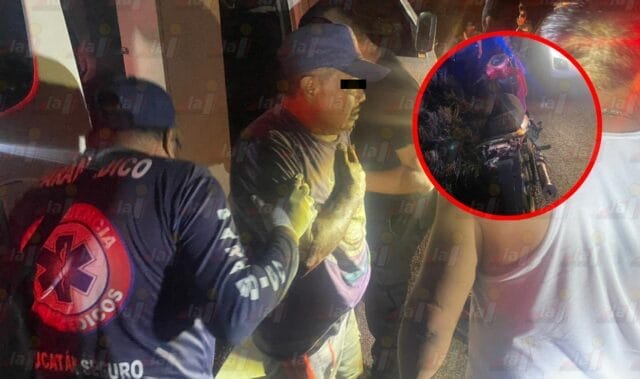 Motociclista derrapa por un huacal en la Dzidzantun-Dzilam González