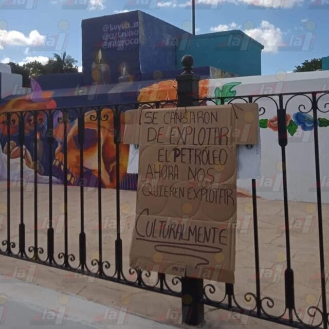 Pobladores de Pomuch protestan contra explotación cultural 1 Pobladores de Pomuch protestan contra explotación cultural
