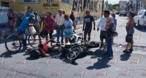 camioneta motociclista lesionado barrio la ermita