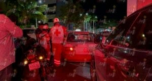 pasajera taxi lesionada glorieta del Camarón