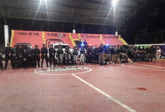 Fuerte movilización policiaca en fiesta tradicional de Tzucacab