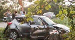 Cuatro mujeres al hospital tras volcadura en la Buctzotz-Tizimín