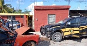 Patrulla de Yucatán causa fuerte choque en persecución en Calkiní
