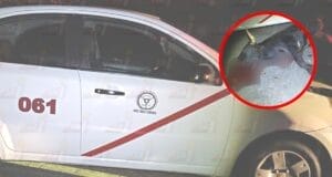 Taxi choca contra toro de lidia en Mérida-Valladolid