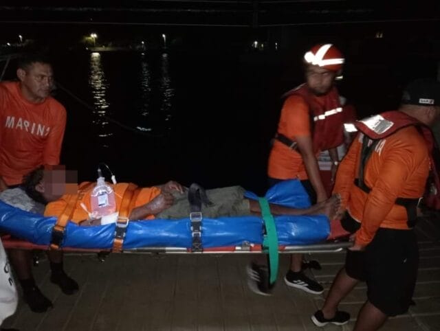 rescatan pescador en progreso rescatan pescador en progreso