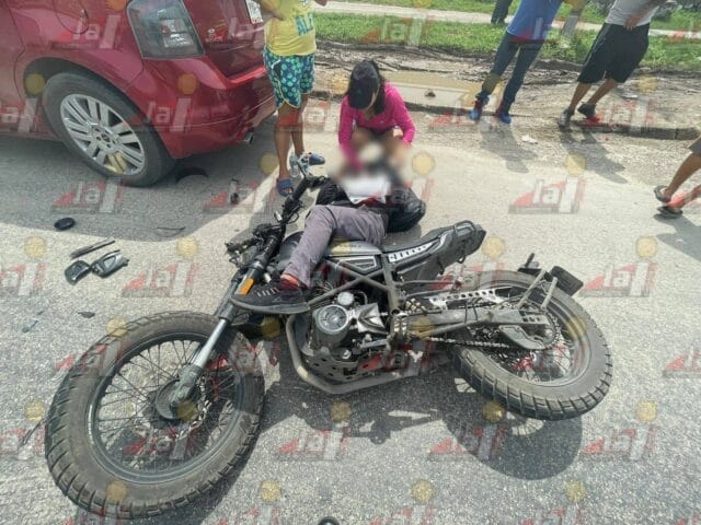 motociclista lesionado motociclista lesionado