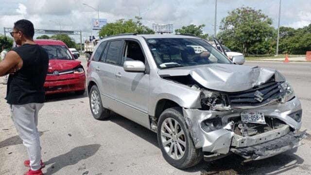 Conductora distraída