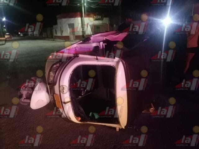 Mototaxista en estado de ebriedad colisiona contra un automóvil