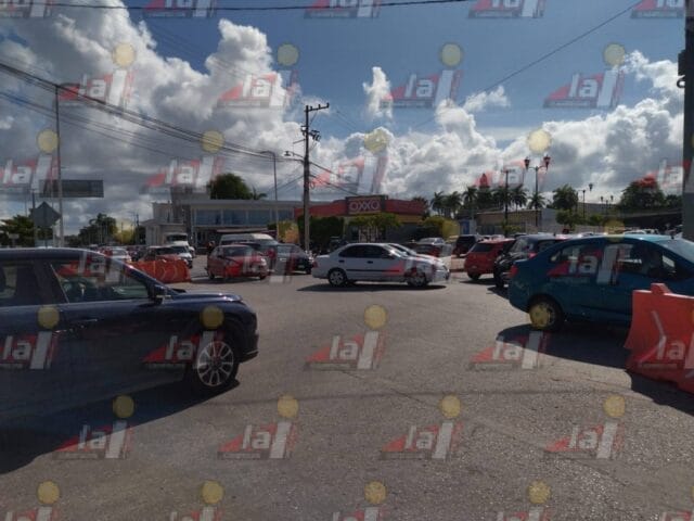 Caos vial en campeche Caos vial en campeche