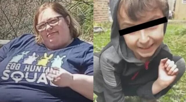 madre aplasta a su hijo