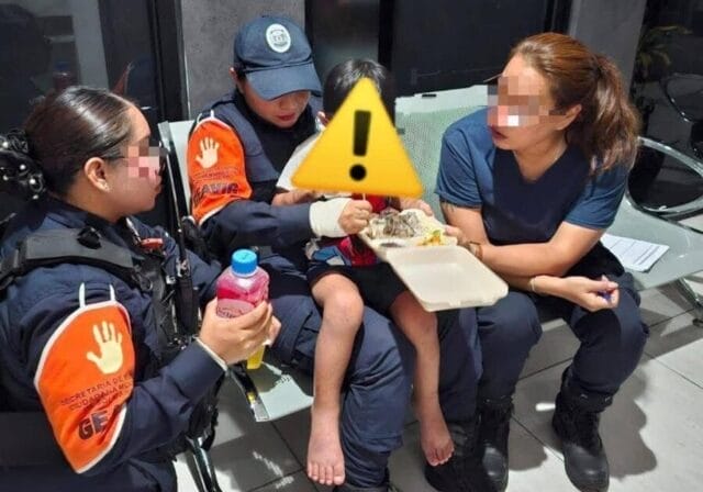 niño es rescatado por maltrato