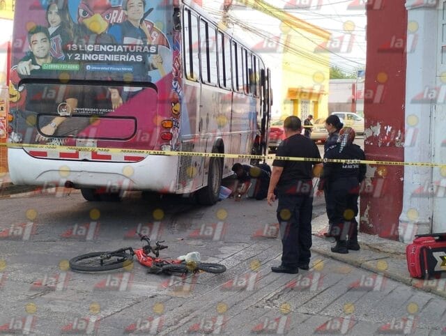 ciclista muere por autobús Motul ciclista muere por autobús Motul