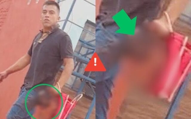 paseó con cabeza humana Veracruz