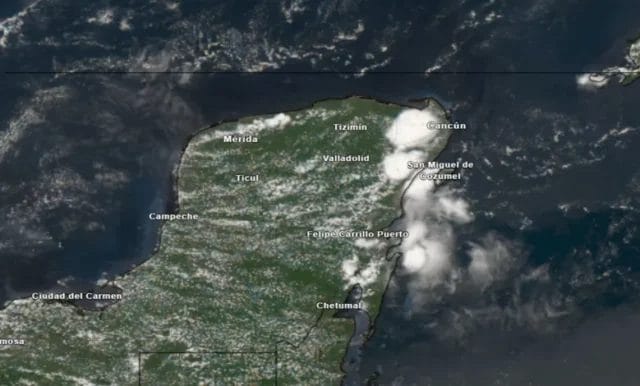 Vaguada Maya dejará lluvias en la península este domingo