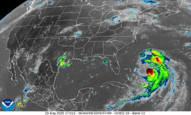 Lluvias en la península