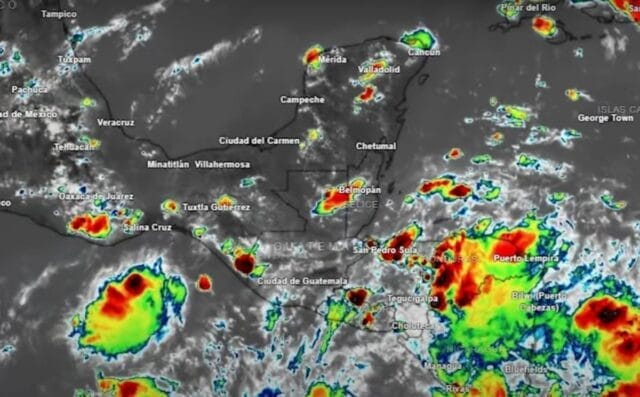 Pronóstico del clima en la Península Onda tropical 20