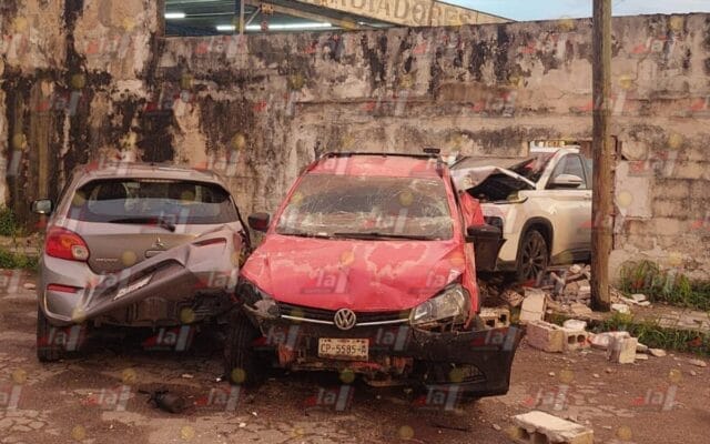 barrio de Santa Lucía mujer choco la camioneta