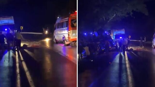 Camión perdió frenos y arrolló a quienes auxiliaban a motociclista: cinco muertos y ocho heridos