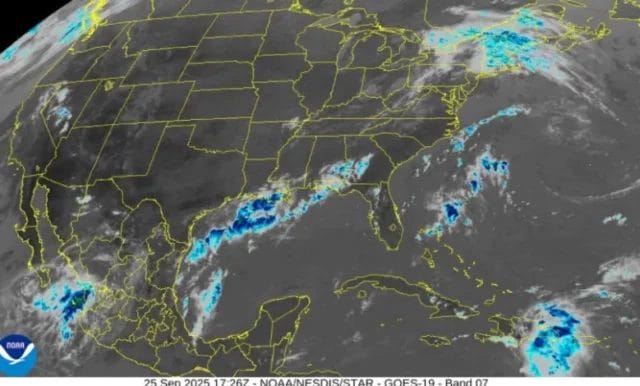 Fin de semana lluvioso en la península