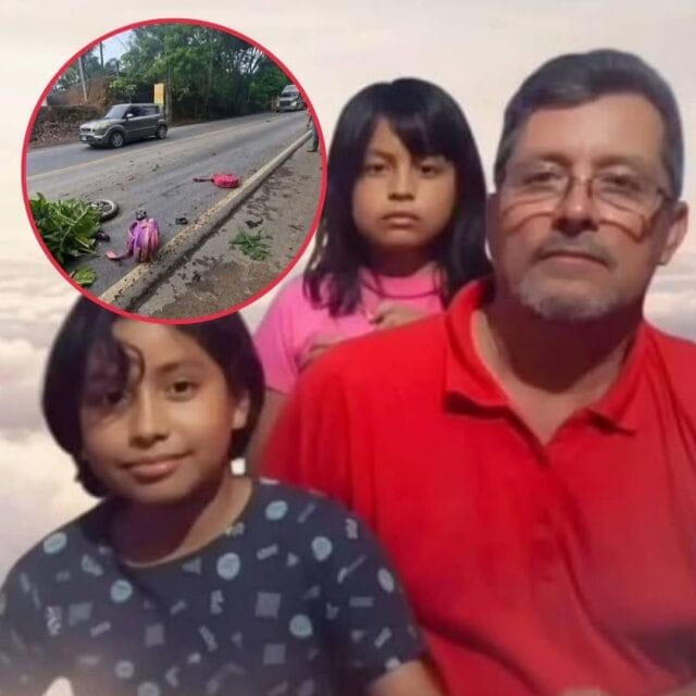 Padre y sus dos hijas fallecen cuando iban a la escuela