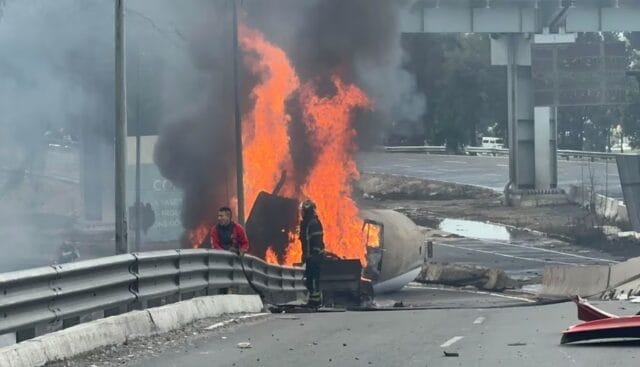 Explosión de pipa de gas deja 57 heridos en la Ciudad de México