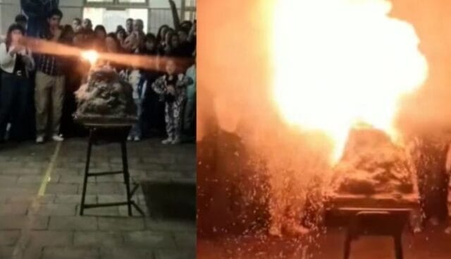 Explosión en experimento escolar deja gravemente herida a una niña Explosión en experimento escolar deja gravemente herida a una niña