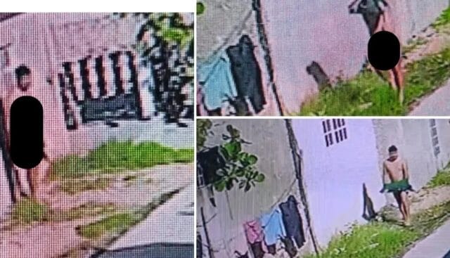 Joven corre desnudo por calles de Dzilam de Bravo tras ser sorprendido en casa de su novia