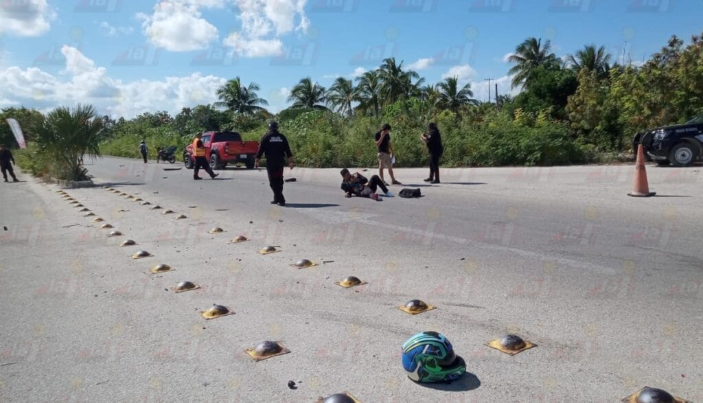 Ex tesorero de Telchac Puerto atropella a motociclista y le amputa los dedos del pie