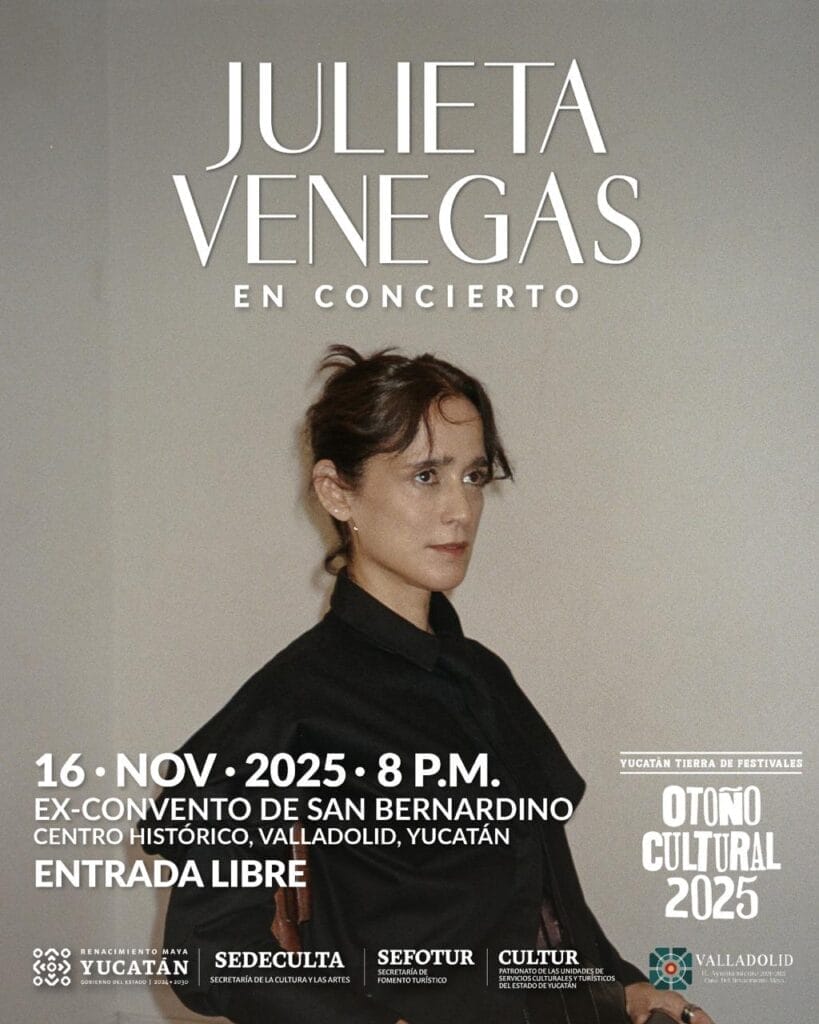 Ayuntamiento de Valladolid anuncia magno concierto de Julieta Venegas