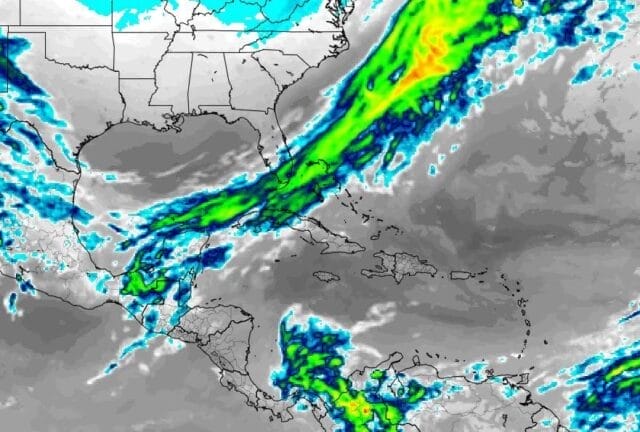 Lluvias en la península de Yucatán se intensifican este jueves previo al frente frío 16