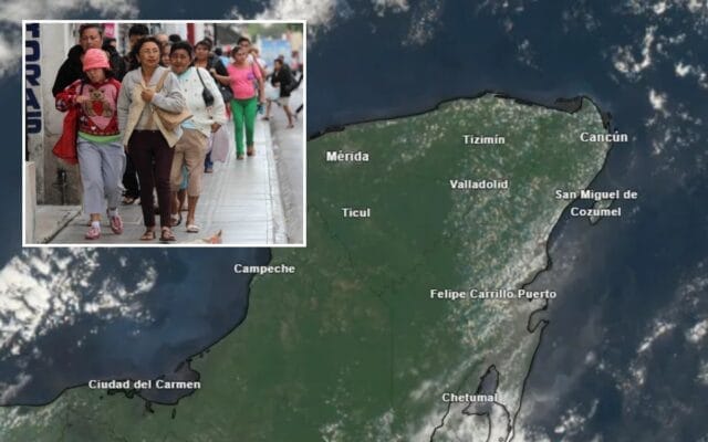 Frente frío lluvias Yucatán