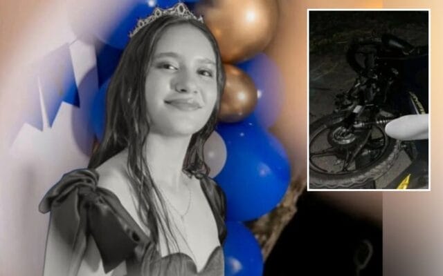 quinceañera accidente motocicleta Colombia