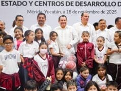 Valladolid agradece al Gobierno del Estado por fortalecer la cultura del deporte con la entrega de material a escuelas y centros formativos